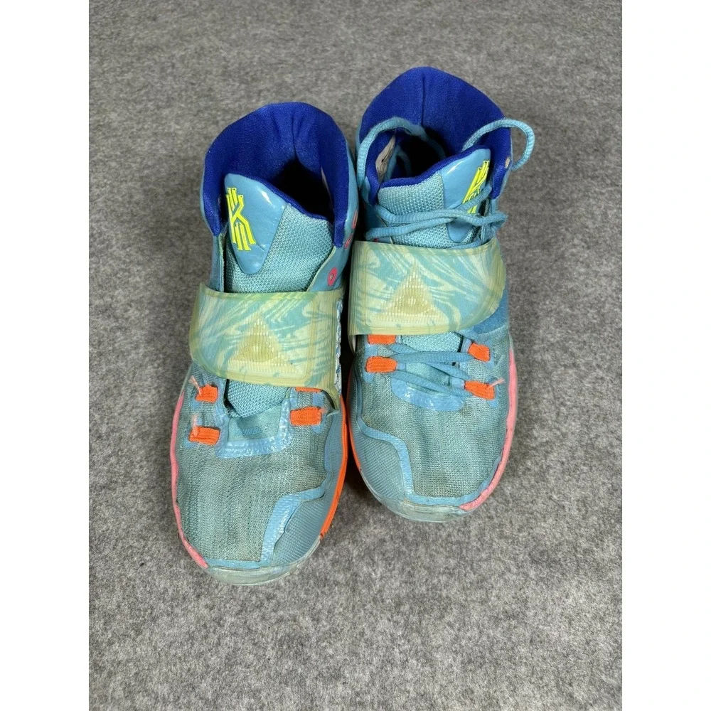 Nike‎ Kyrie 6 Heal the World Basketball Shoes 6Y Blue Pink Mid Top Sneaker